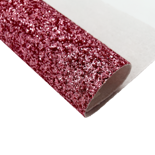 Bubble Gum Pink Chunky Glitter faux leather sheets and rolls, great fo –  thefabricdude