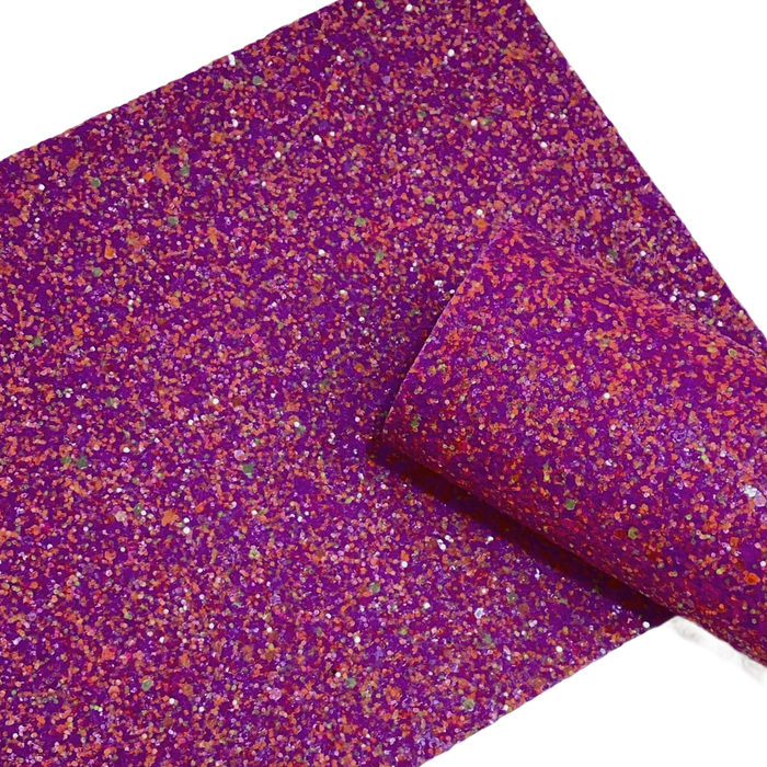 Purple Glitter Fabric Sheet