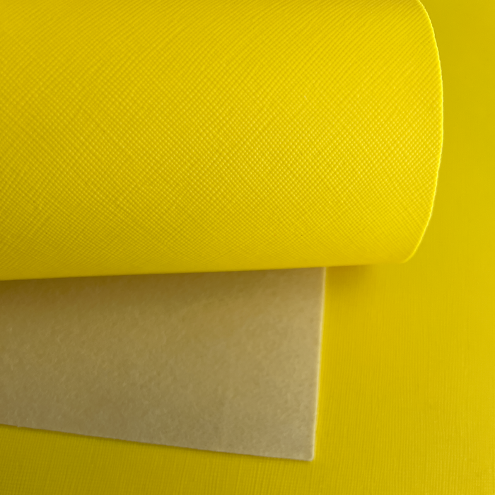 Sunshine Yellow Faux Leather Sheet