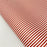 Thin Red & White Stripe Marine Vinyl Faux Leather