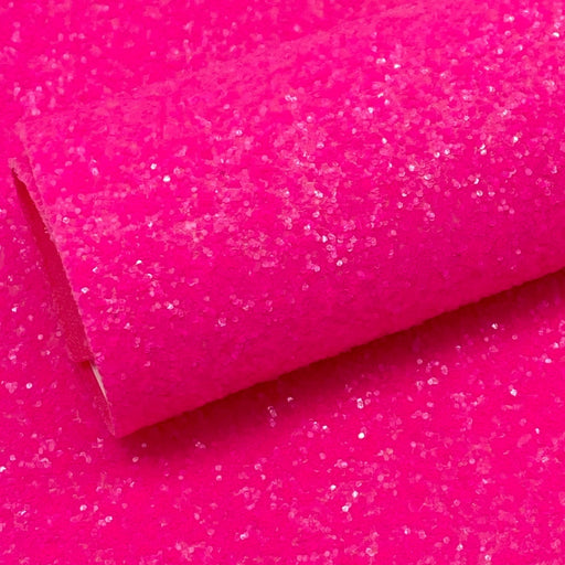Strawberry Disco Glitter Chunky Glitter faux leather sheet great for b –  thefabricdude