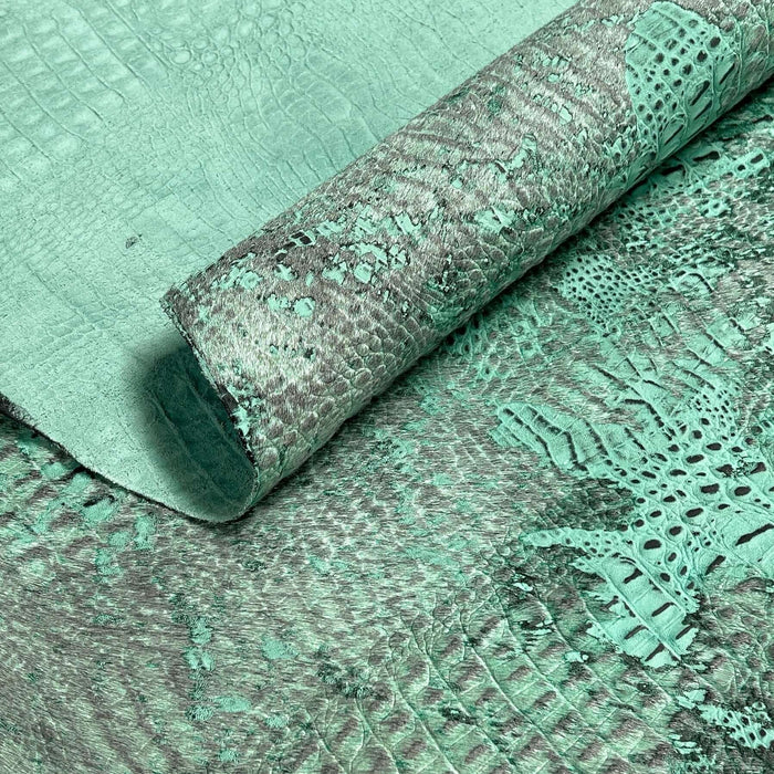 Acid Wash Alligator Embossed Sides