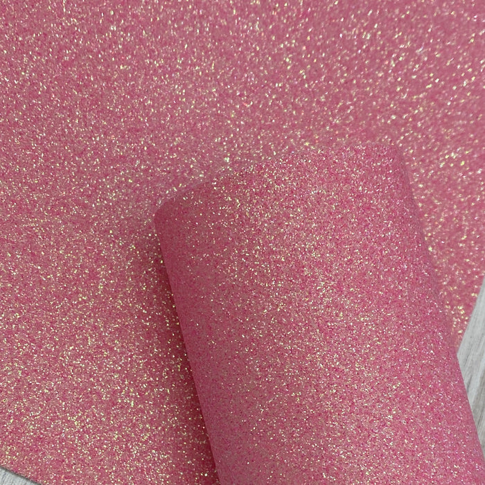 Unicorn Pink Extra Fine Glitter Faux Leather Sheet