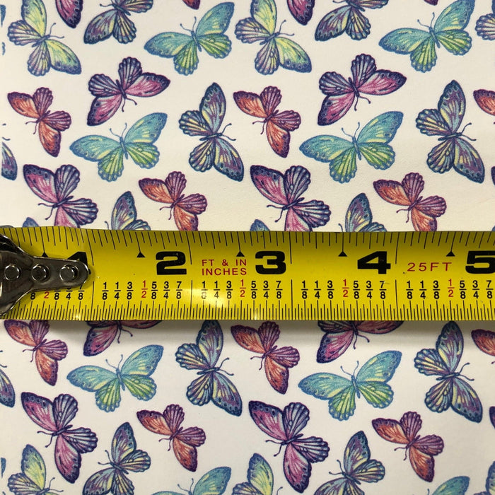 Butterfly Printed Leather