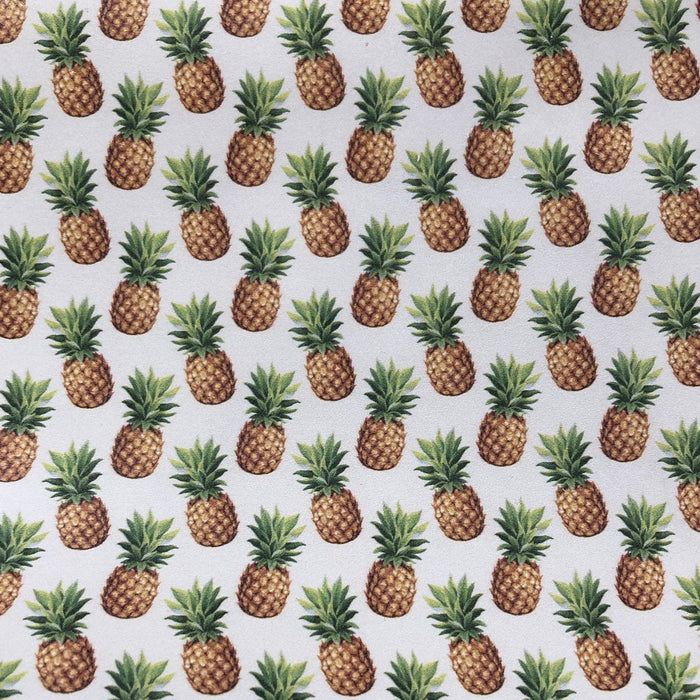 Pineapple Printed Leather