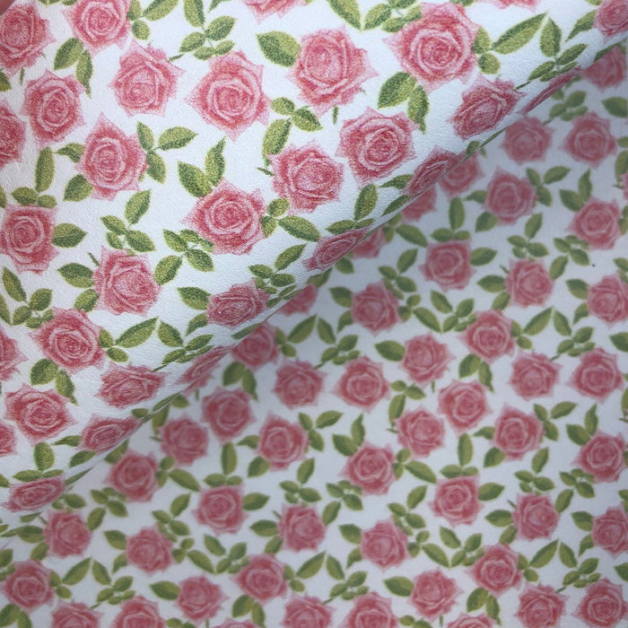 Petite Roses Printed Leather