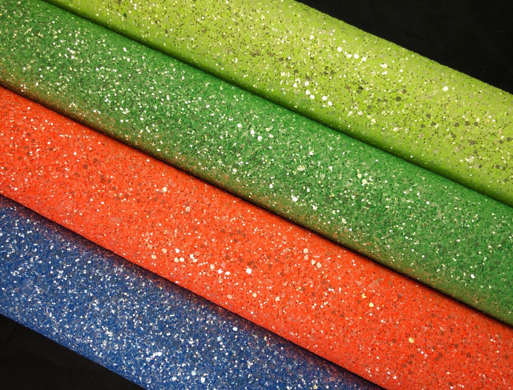 Bright Glitter Faux Leather Sheet