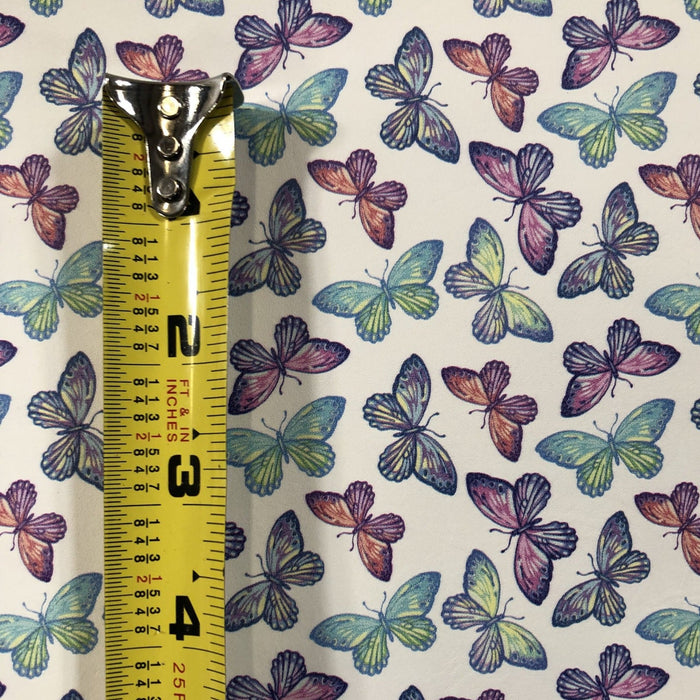 Butterfly Printed Leather