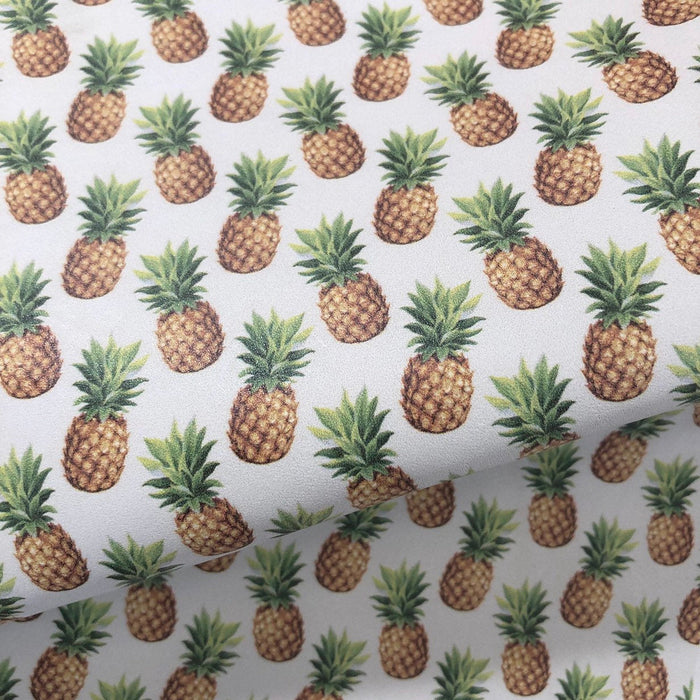 Pineapple Printed Leather