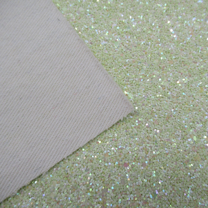 Seaweed Green Glitter Faux Leather Sheet