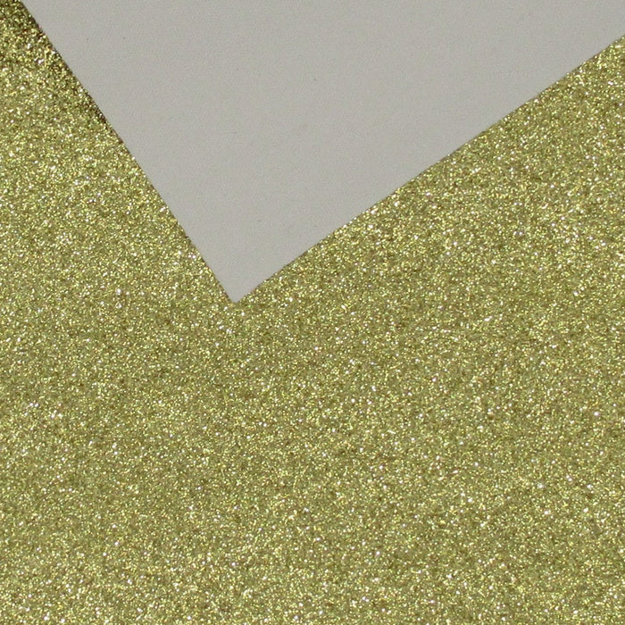 Gold Extra Fine Glitter Faux Leather Sheet