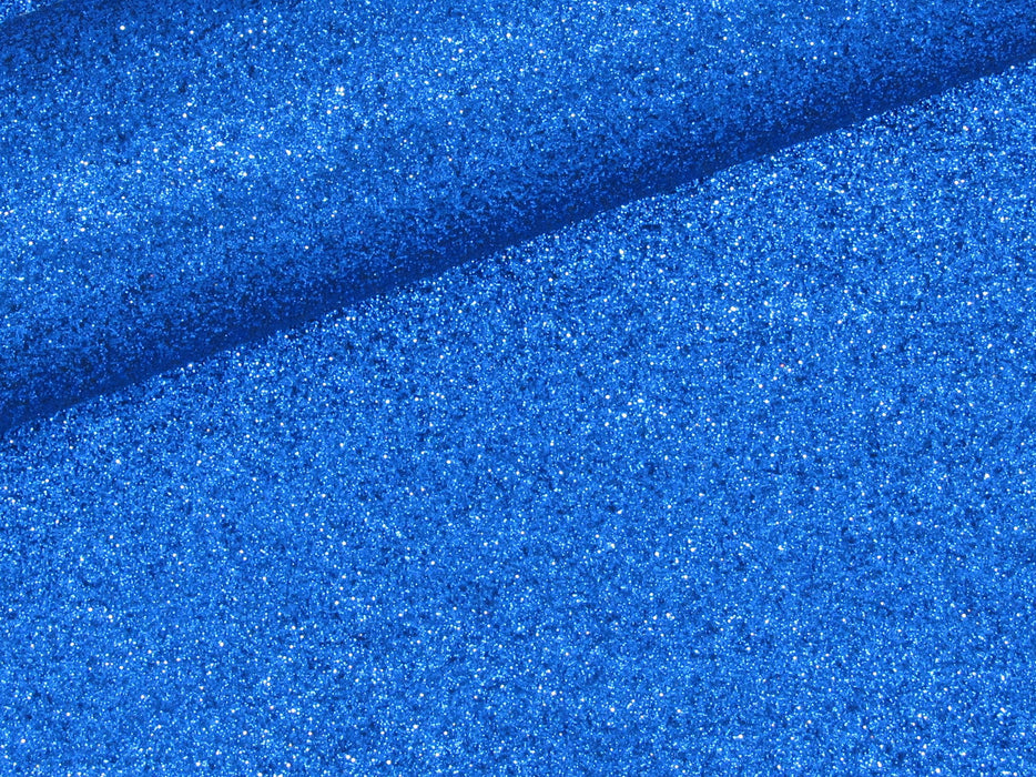 Blue Extra Fine Glitter Faux Leather Sheet
