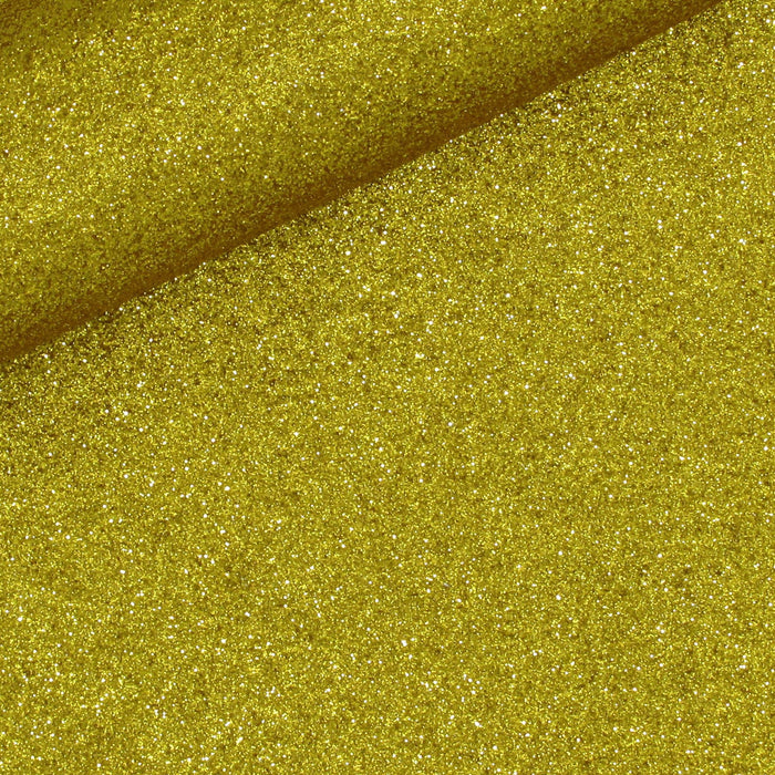 Brass Extra Fine Glitter Faux Leather Sheet