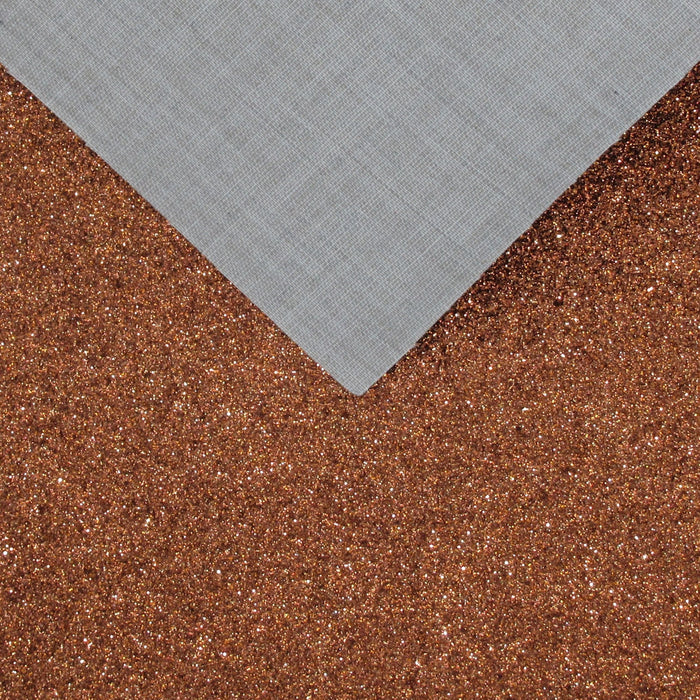 Chocolate Extra Fine Glitter Faux Leather Sheet