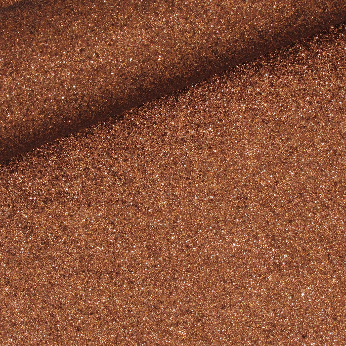 Chocolate Extra Fine Glitter Faux Leather Sheet