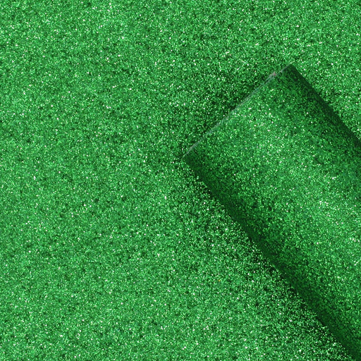 Shamrock Green Extra Fine Glitter Faux Leather Sheet