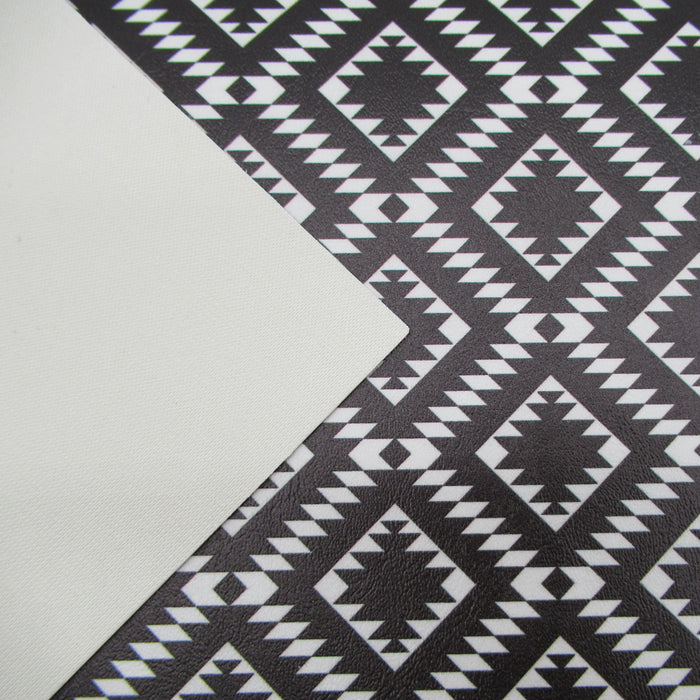 Southwestern Aztec Printed Marine Vinyl Faux Leather