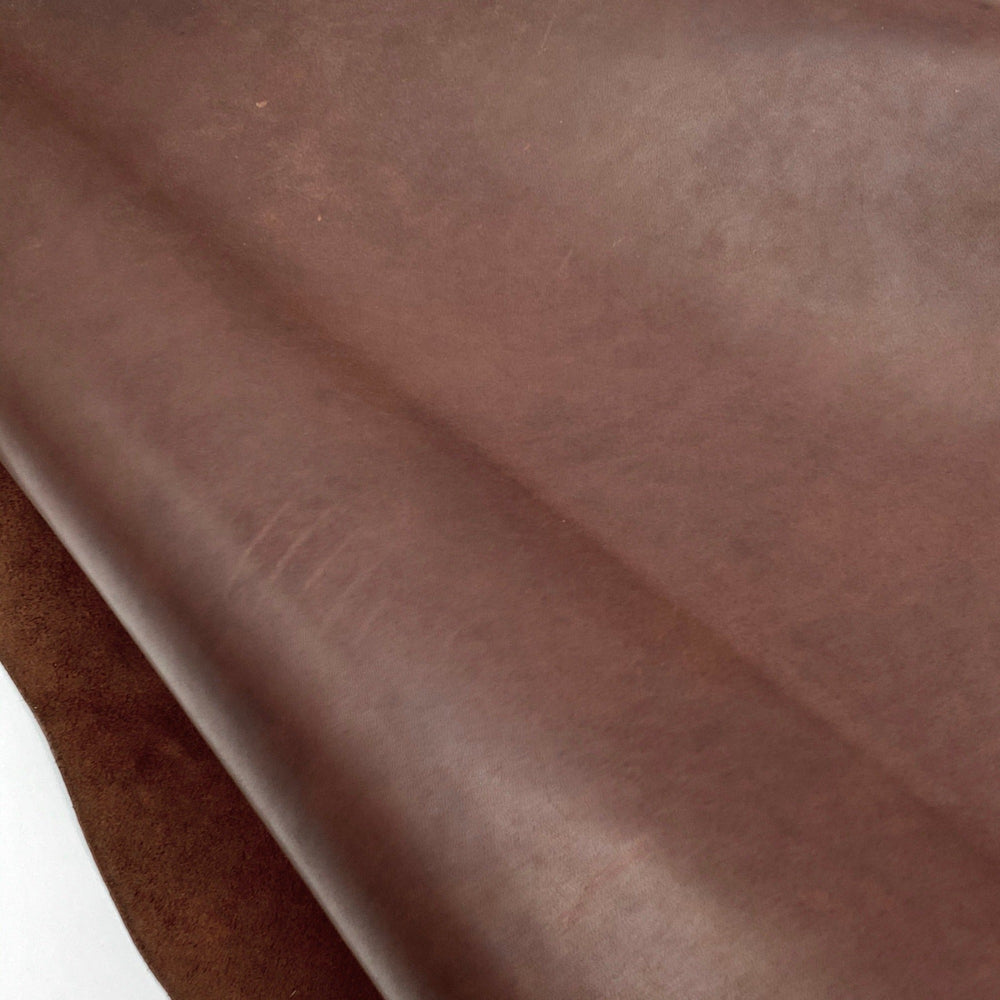 Brown Oil Tanned Cowhide Leather