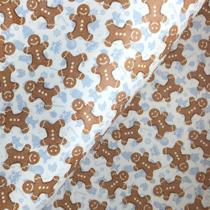 Gingerbread Man Printed Leather