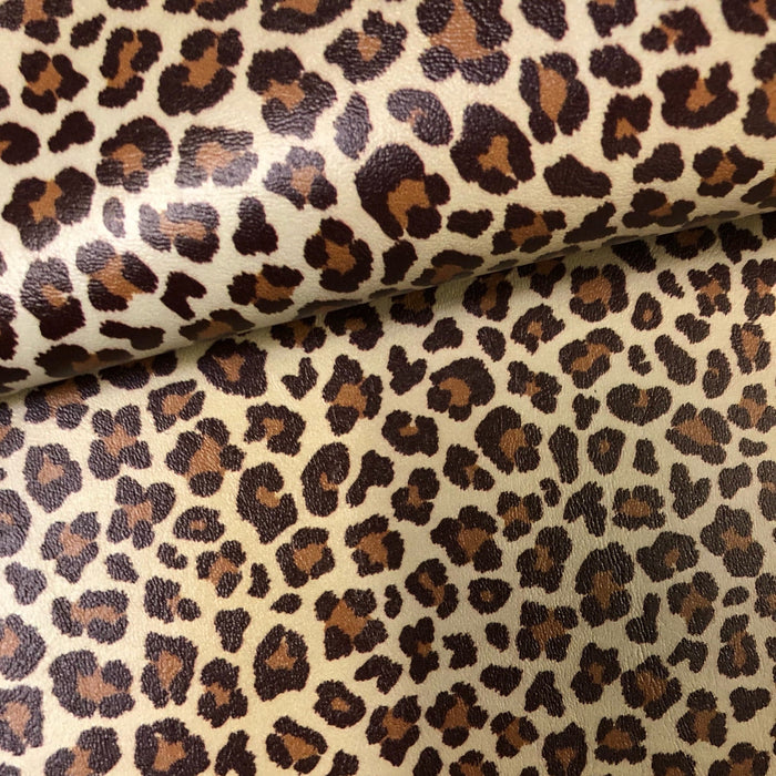 Leopard Marine Vinyl Faux Leather