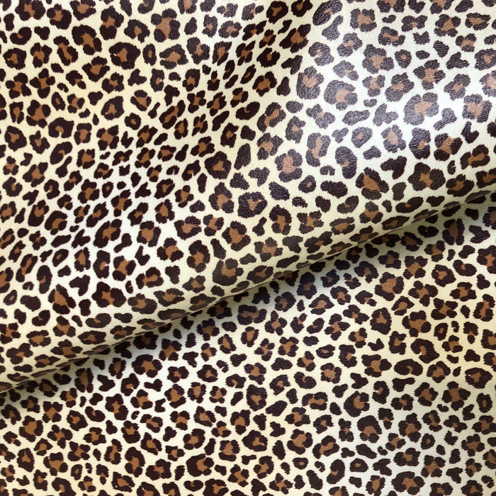 Leopard Marine Vinyl Faux Leather