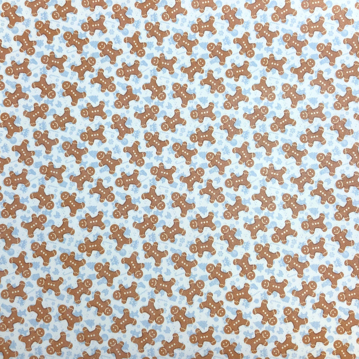 Gingerbread Man Printed Leather