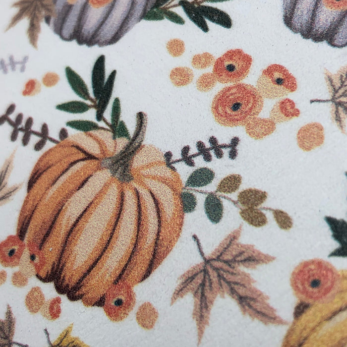 Pumpkin Patch Printed Leather