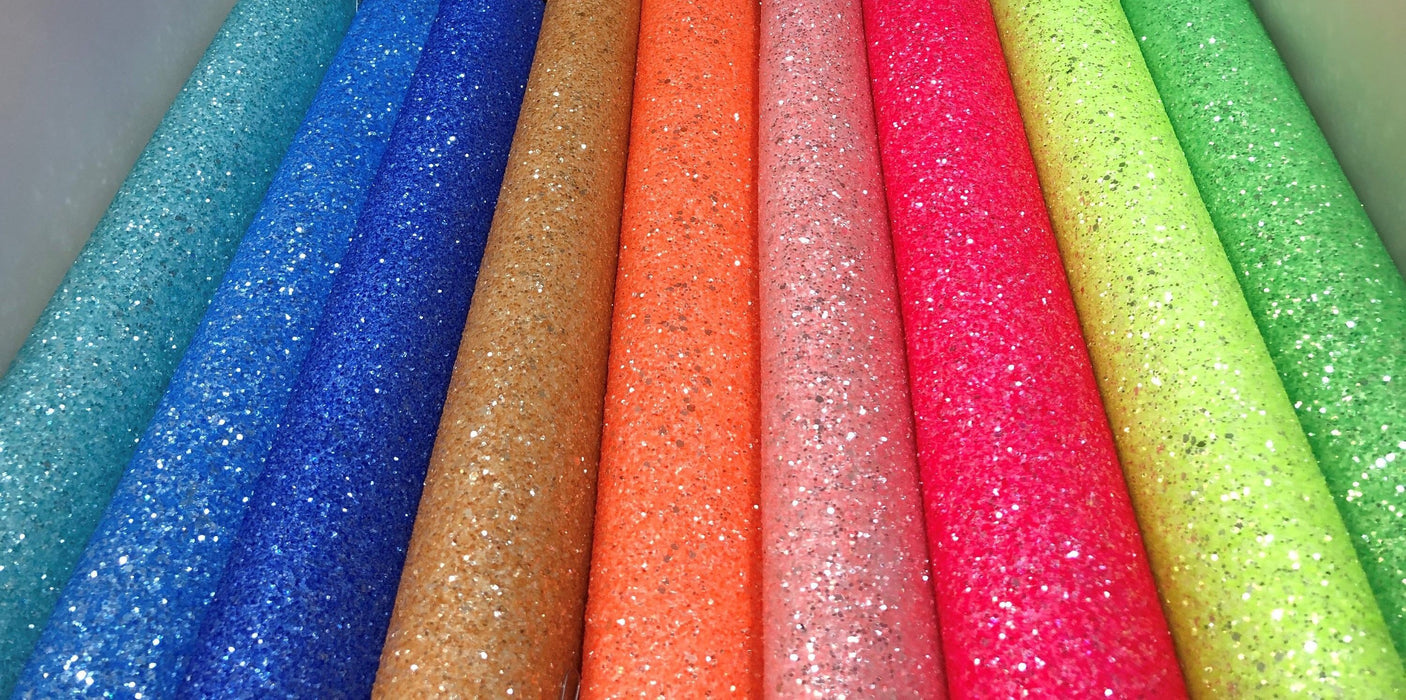 Bright Glitter Faux Leather Sheet