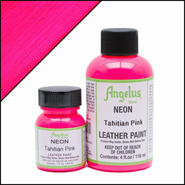 Angelus Neon-1 oz Leather Paint, 1 Fl Oz (Pack of 1), Tahitian Pink